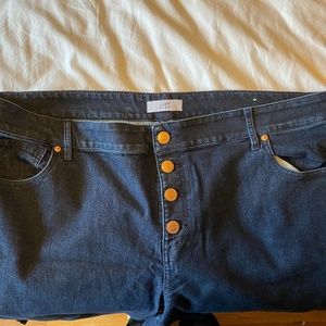 Loft High Waisted Skinny Jeans *Flaw*